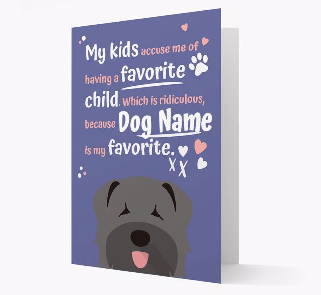 'Favorite Child' - Personalized {breedFullName} Card 